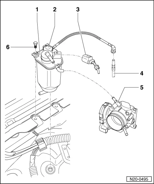 Volkswagen Service and Repair Manuals > Golf Mk4 > Engine 4cylinder injection engine