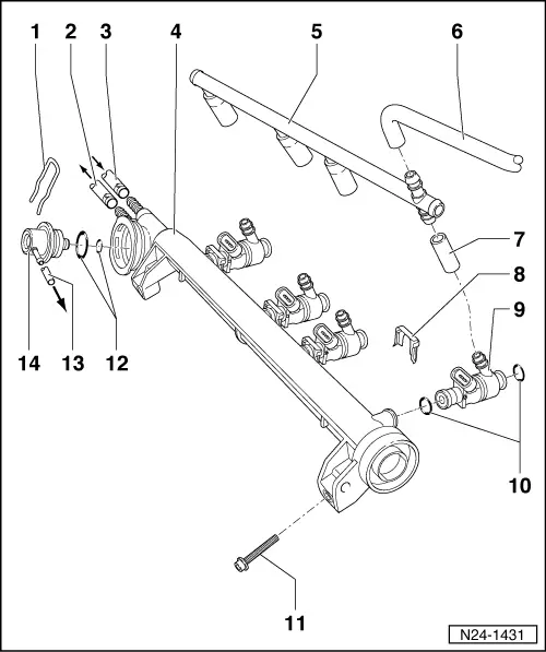 Volkswagen Service and Repair Manuals > Golf Mk4 > Engine 4