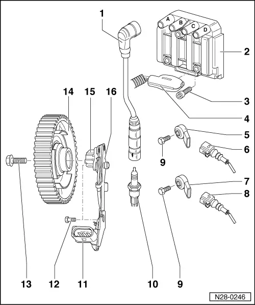 Volkswagen Service and Repair Manuals > Golf Mk4 > Engine 4