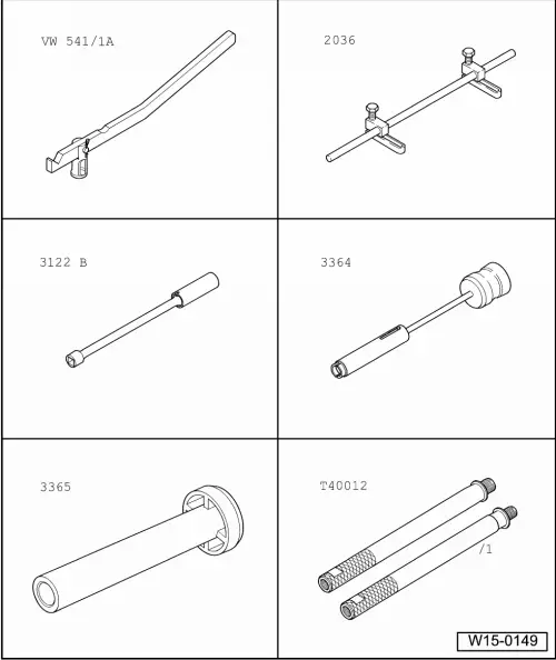 Volkswagen Service and Repair Manuals > Golf Mk4 > Engine 5cyl. injection engine (4