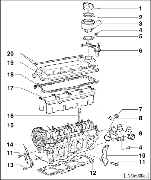 Volkswagen Workshop Manuals > Golf Mk4 > Engine > 4-cyl. injection