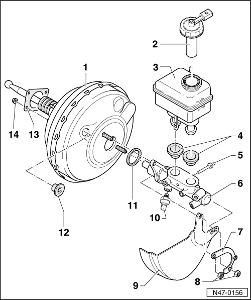 Volkswagen Service and Repair Manuals > Golf Mk4 > Brake