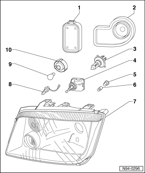 Volkswagen Service and Repair Manuals > Golf Mk4 > Vehicle