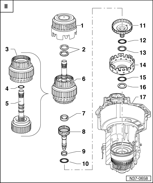 Volkswagen Manuals > Golf Mk4 > Power transmission > Automatic