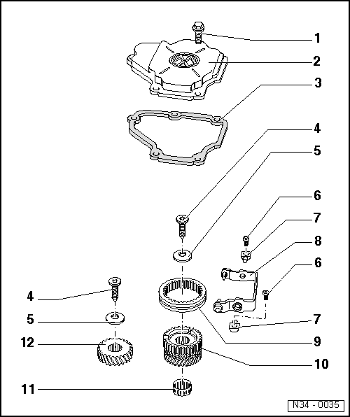 Volkswagen Manuals > Golf Mk4 > Power transmission > 5speed