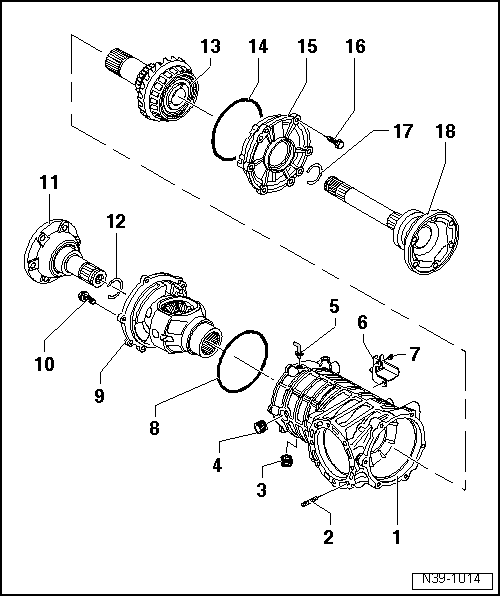 Volkswagen Manuals > Golf Mk4 > Power transmission > 5speed