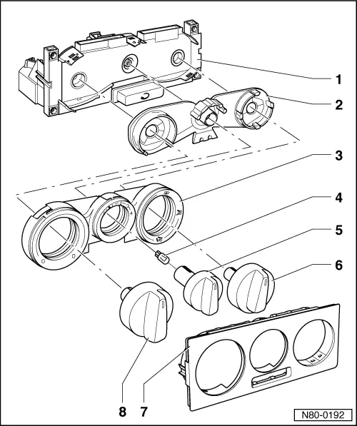 Volkswagen Service and Repair Manuals > Golf Mk4 > Heating
