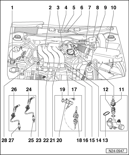 Volkswagen Service and Repair Manuals > Golf Mk4 > Power unit