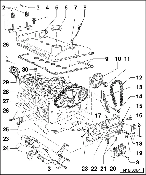 Volkswagen Workshop Service and Repair Manuals > Golf Mk4 > Power unit ...