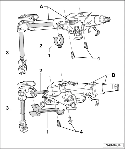 Volkswagen Service and Repair Manuals > Golf Mk4 > Running gear, axles, steering