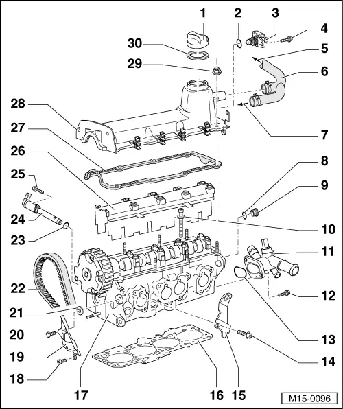 Volkswagen Workshop Manuals > Golf Mk4 > Power unit > 4cyl. Injection ...