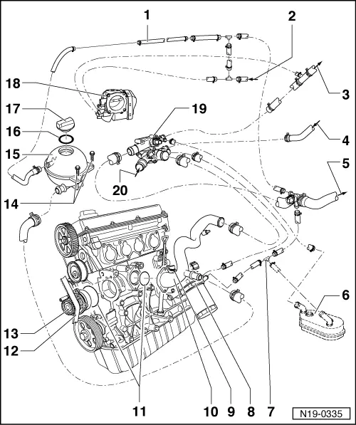 Volkswagen Workshop Manuals > Golf Mk4 > Power unit > 4-cylinder ...