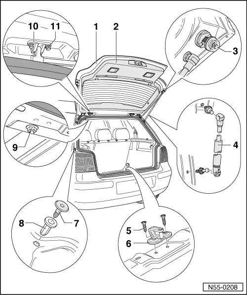 Volkswagen Service and Repair Manuals > Golf Mk4 > Body