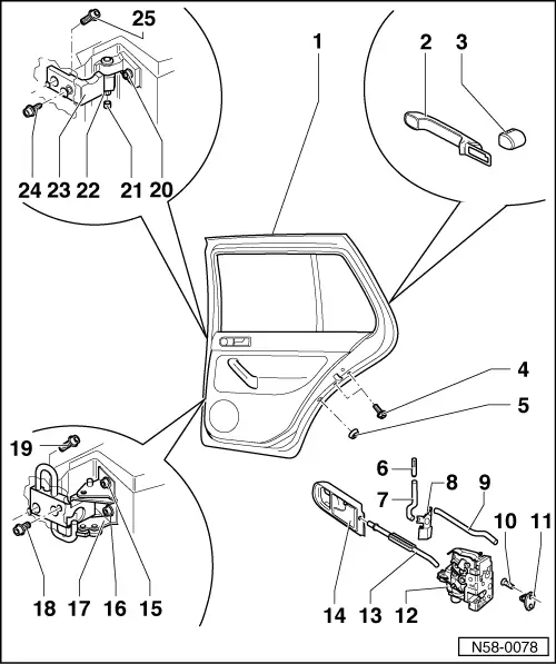 Volkswagen Service and Repair Manuals > Golf Mk4 > Body