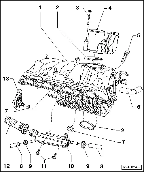Volkswagen Manuals > Golf Mk5 > Power unit > 4cylinder