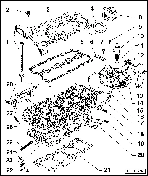 Volkswagen Service and Repair Manuals > Golf Mk5 > Power unit 4cylinder injection