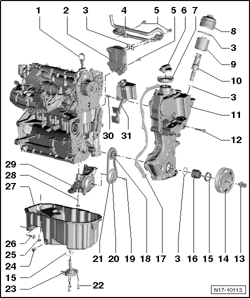Volkswagen Workshop Service and Repair Manuals > Golf Mk5 > Power unit ...