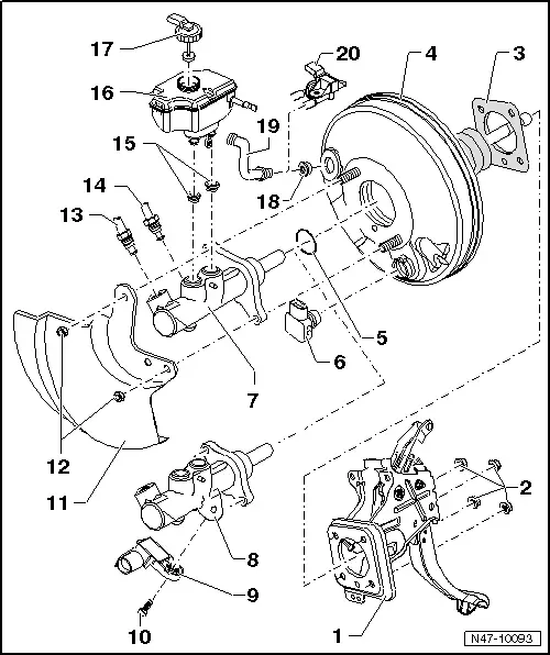 Volkswagen Service and Repair Manuals > Golf Mk5 > Brake