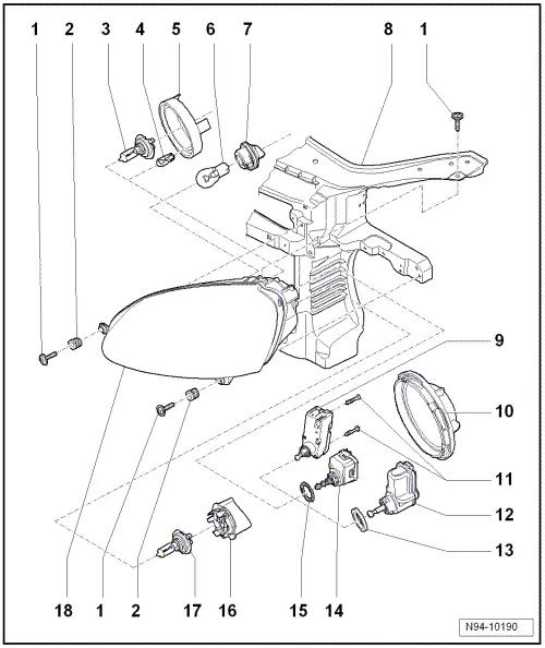 Volkswagen Service and Repair Manuals > Golf Mk5 > Vehicle