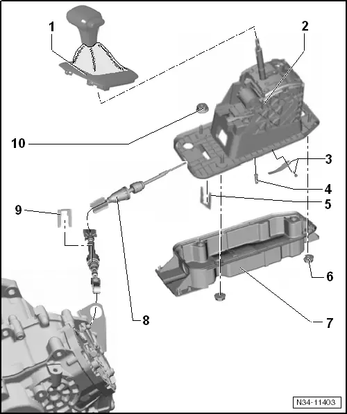 Volkswagen Service and Repair Manuals > Golf Mk5 > Power transmission 6speed