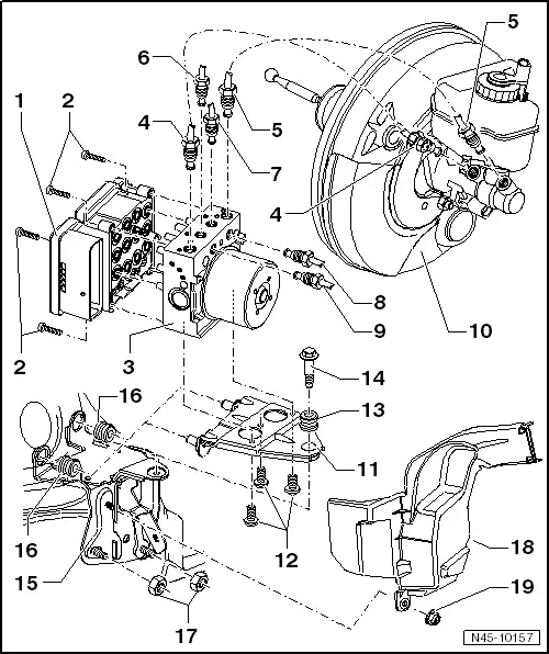 Volkswagen Service and Repair Manuals > Golf Mk5 > Brake