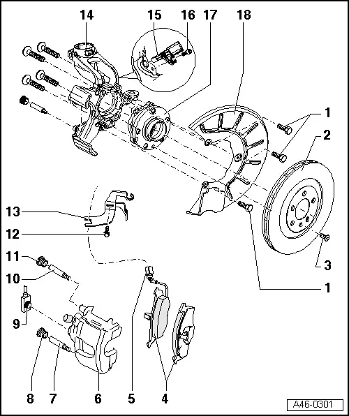 Volkswagen Service and Repair Manuals > Golf Mk5 > Brake