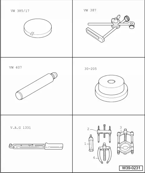 Volkswagen Golf Mk5 Manual Gearbox Differential Adjustment