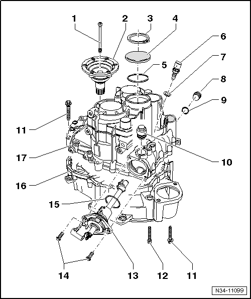Volkswagen Workshop Manuals > Golf Mk5 > Power transmission > 6-speed