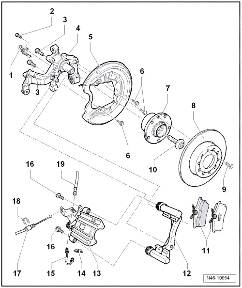 Volkswagen Service and Repair Manuals > Golf Mk5 > Brake