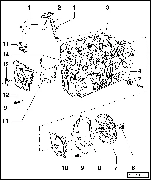 Volkswagen Workshop Manuals > Golf Mk5 > Power unit > 4-cylinder