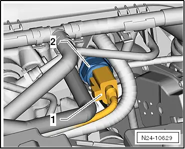 Датчик g62 где находится Volkswagen Workshop Service and Repair Manuals Golf Mk6 Power unit 4-cylinder in
