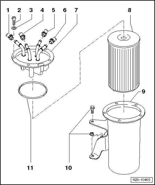 Volkswagen Manuals > Golf Mk6 > Power unit > Fuel supply