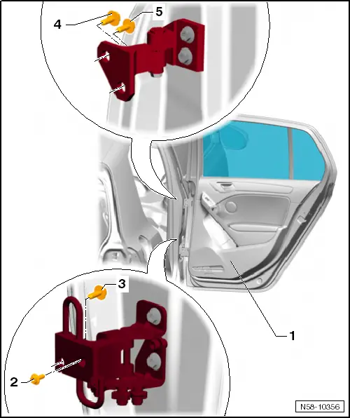 Volkswagen Golf Rear Door Alignment Adjusting Shut Lines