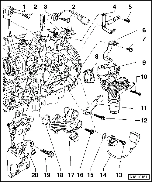 Volkswagen Workshop Manuals > Golf Mk6 > Power unit > 4-cyl. direct