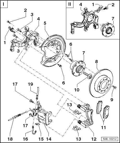 Volkswagen Service and Repair Manuals > Golf Mk6 > Brake systems Brake, brake