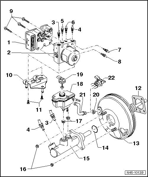 Volkswagen Service and Repair Manuals > Golf Mk6 > Brake systems ABS, ADR, TCS, EDL
