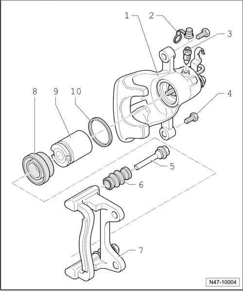 Volkswagen Service and Repair Manuals > Golf Mk6 > Brake