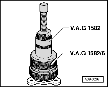 Renewing Oil Seal at Bevel Box - Volkswagen Workshop Manuals