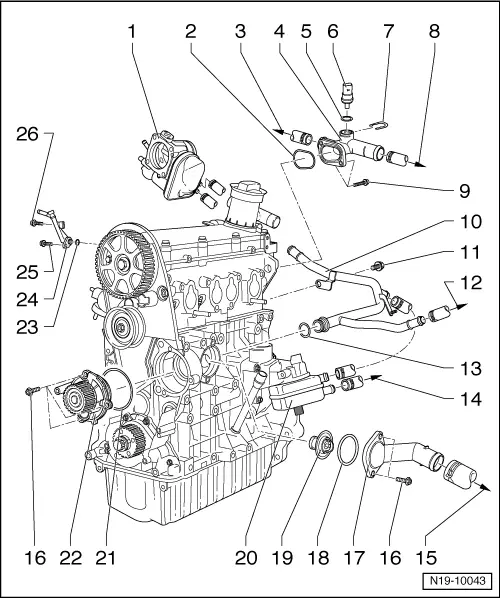 Volkswagen Service and Repair Manuals > Golf Mk6 > Power unit