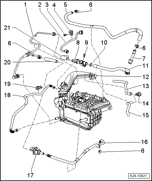 Volkswagen Workshop Manuals > Golf Mk6 > Power unit > 4-cylinder