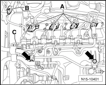 Volkswagen Workshop Manuals > Golf Mk6 > Power unit > 4-cylinder diesel