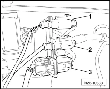 Volkswagen Workshop Manuals Golf Mk6 Power Unit 4 Cylinder Diesel Engine 2 0 L Engine Common Rail Exhaust System Cleansing Exhaust Emissions Removing And Installing Particulate Filter