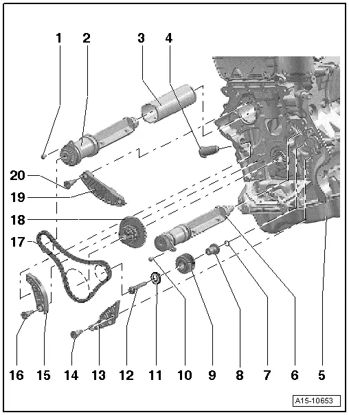 Volkswagen Service and Repair Manuals > Golf Mk6 > Power unit 4cylinder injection