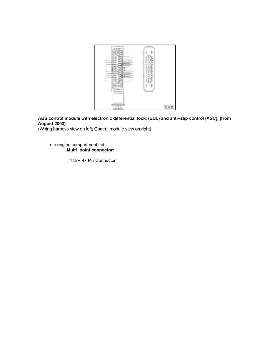 Volkswagen Service and Repair Manuals > Golf L42.0L (AZG