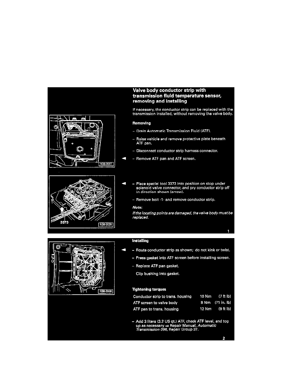 Volkswagen Service and Repair Manuals > GTI V62792cc 2.8L DOHC (AAA) (1996