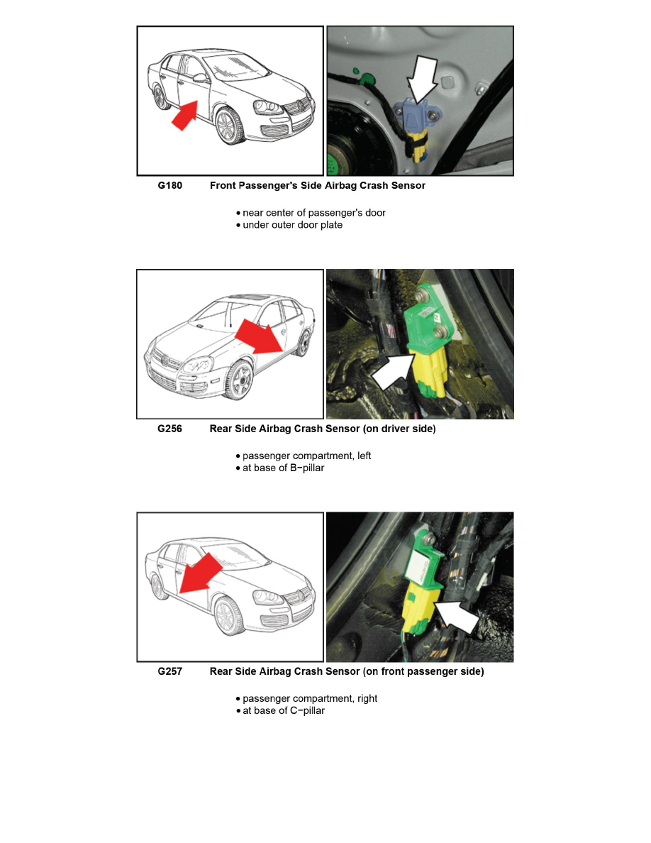 Volkswagen Service and Repair Manuals > Jetta L52.5L (BGP) (2006) > Restraint Systems