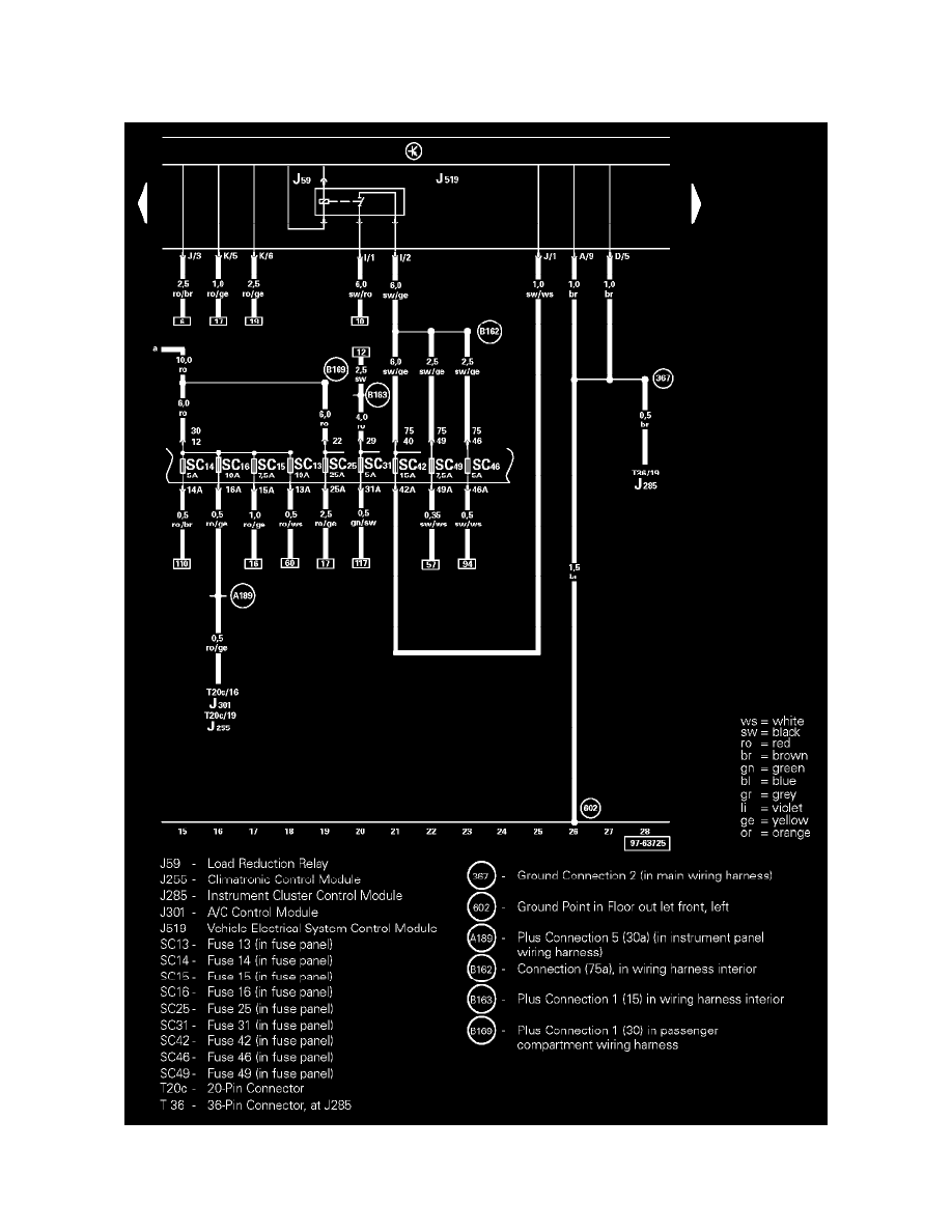 Volkswagen Workshop Service and Repair Manuals > Jetta Sedan L5-2.5L ...