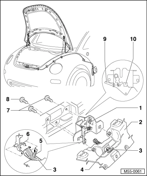 Volkswagen Service and Repair Manuals > New Beetle > Body General body repairs