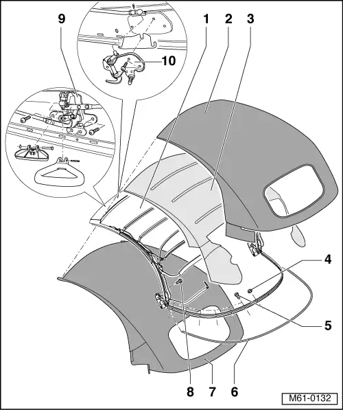 Volkswagen Manuals > New Beetle > Body > General body repairs