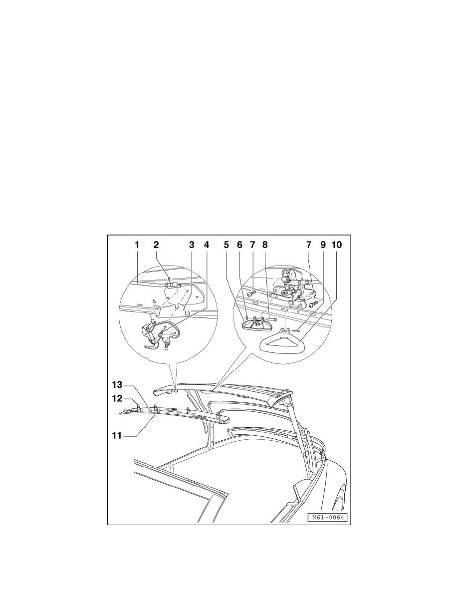 Volkswagen Manuals > New Beetle Convertible L52.5L (BPS) (2006) > Body and Frame